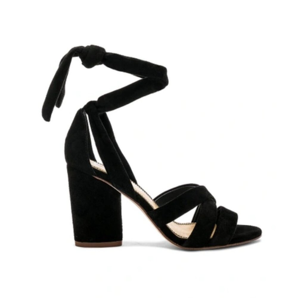 Splendid Fergie Heel in black suede, size 8